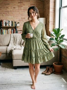 Inspired Hearts | Dresses | Ruffled Green Dress | Poshmark Inspired Hearts | Dresses | Ruffled Green Dress | Poshmark